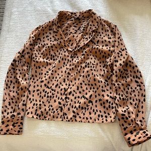 Topshop leopard print top